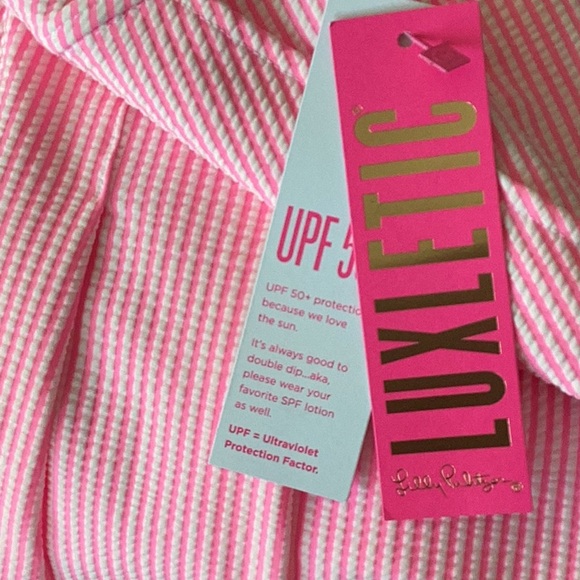 Lilly Pulitzer Priska Skort Performance Seersucker in Havana Pink - Picture 8 of 10